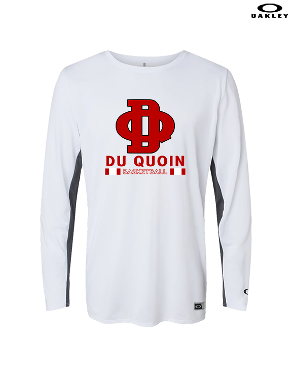 Du Quoin HS Girls Basketball Stacked - Mens Oakley Longsleeve