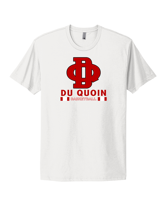 Du Quoin HS Girls Basketball Stacked - Mens Select Cotton T-Shirt