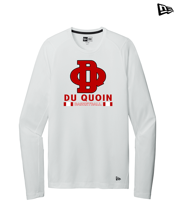 Du Quoin HS Girls Basketball Stacked - New Era Performance Long Sleeve