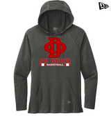 Du Quoin HS Girls Basketball Stacked - New Era Tri-Blend Hoodie