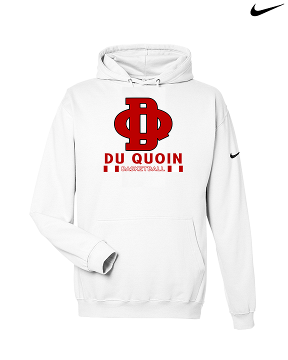 Du Quoin HS Girls Basketball Stacked - Nike Club Fleece Hoodie