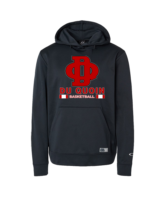Du Quoin HS Girls Basketball Stacked - Oakley Performance Hoodie
