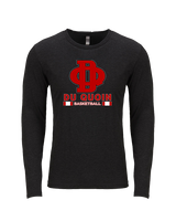Du Quoin HS Girls Basketball Stacked - Tri-Blend Long Sleeve