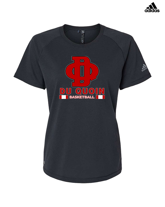 Du Quoin HS Girls Basketball Stacked - Womens Adidas Performance Shirt