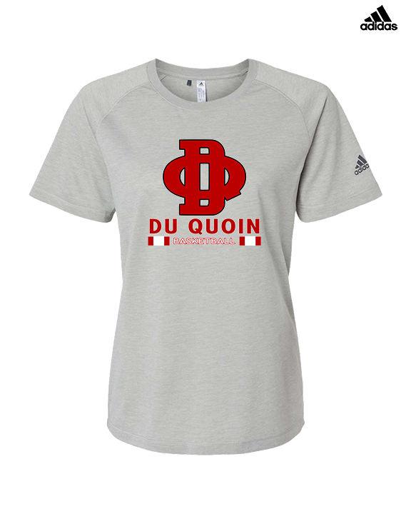 Du Quoin HS Girls Basketball Stacked - Womens Adidas Performance Shirt