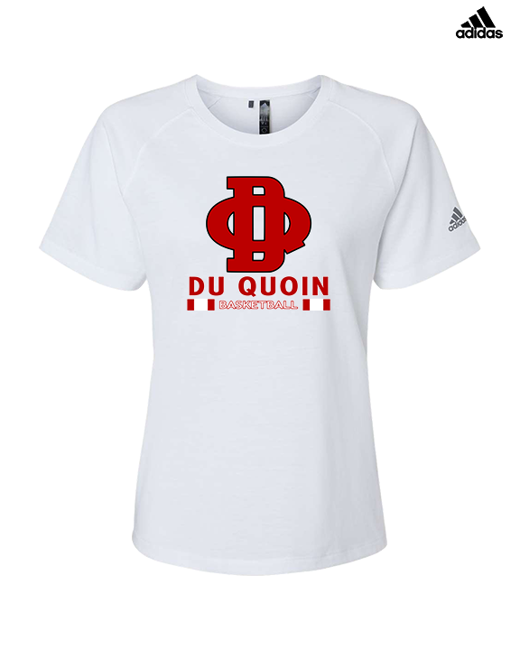 Du Quoin HS Girls Basketball Stacked - Womens Adidas Performance Shirt