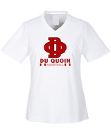 Du Quoin HS Girls Basketball Stacked - Womens Performance Shirt