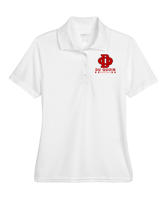 Du Quoin HS Girls Basketball Stacked - Womens Polo