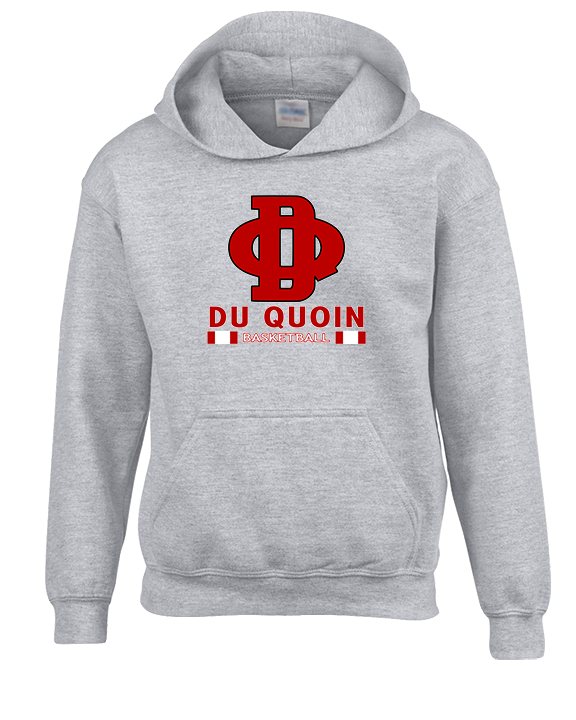Du Quoin HS Girls Basketball Stacked - Youth Hoodie