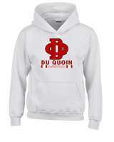 Du Quoin HS Girls Basketball Stacked - Youth Hoodie