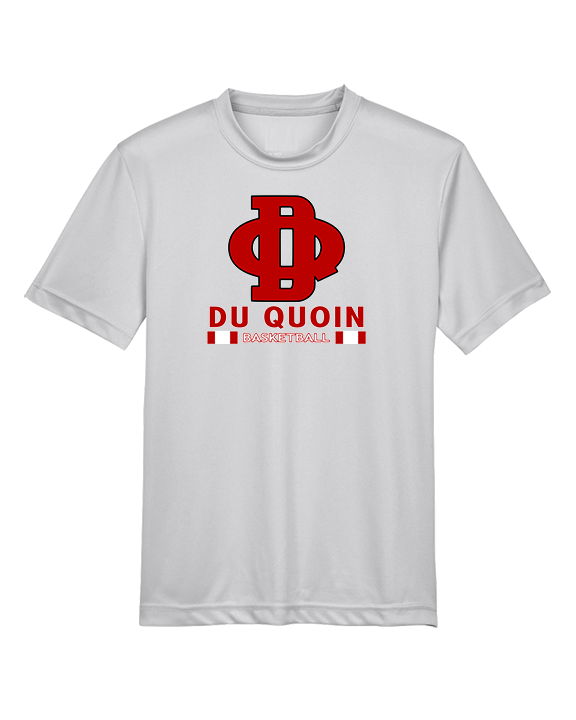 Du Quoin HS Girls Basketball Stacked - Youth Performance Shirt