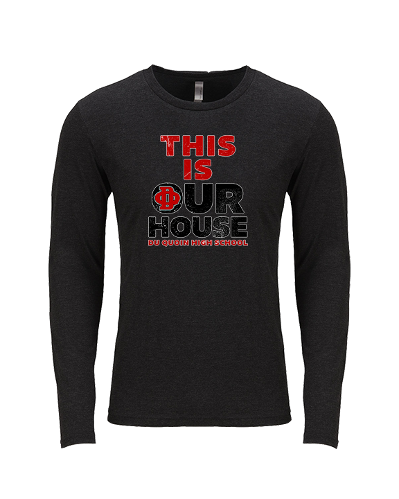 Du Quoin HS Girls Basketball TIOH - Tri-Blend Long Sleeve