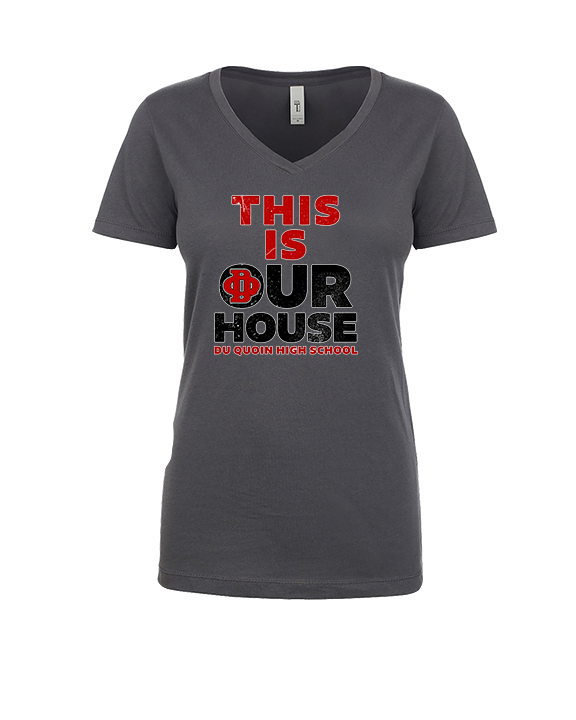 Du Quoin HS Girls Basketball TIOH - Womens Vneck