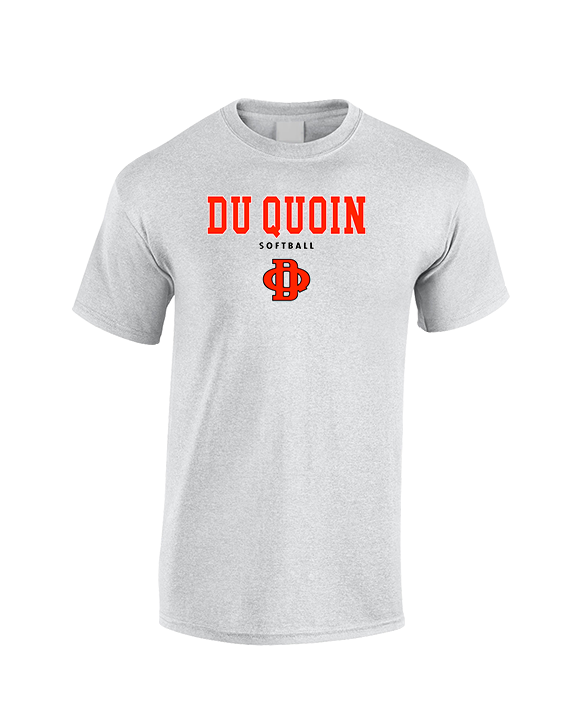 Du Quoin HS Softball Block - Cotton T-Shirt