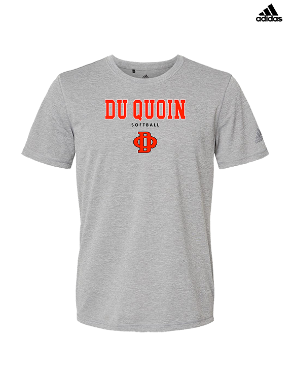 Du Quoin HS Softball Block - Mens Adidas Performance Shirt