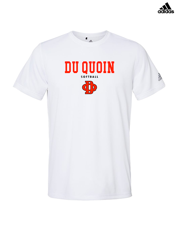 Du Quoin HS Softball Block - Mens Adidas Performance Shirt