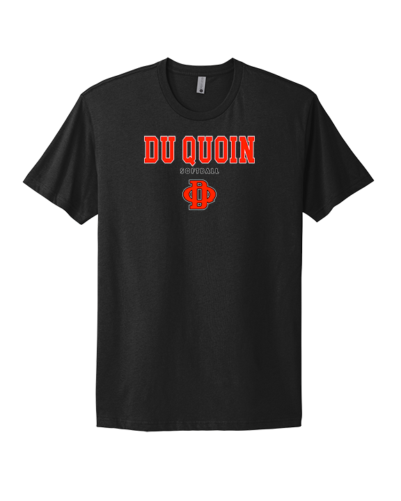 Du Quoin HS Softball Block - Mens Select Cotton T-Shirt