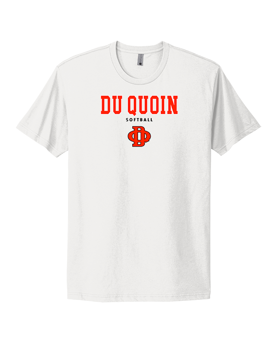 Du Quoin HS Softball Block - Mens Select Cotton T-Shirt