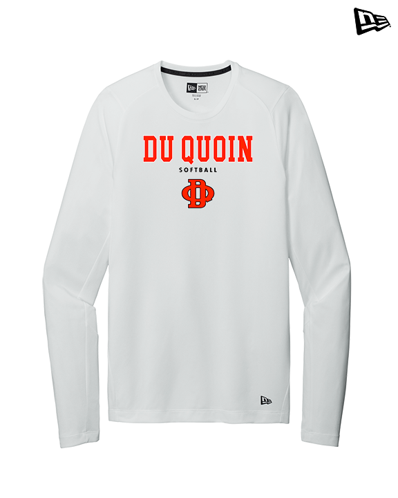 Du Quoin HS Softball Block - New Era Performance Long Sleeve
