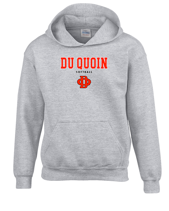Du Quoin HS Softball Block - Unisex Hoodie