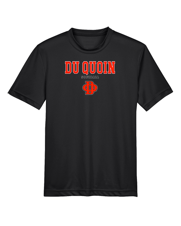 Du Quoin HS Softball Block - Youth Performance Shirt