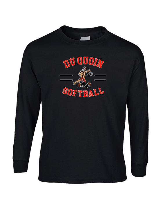 Du Quoin HS Softball Curve - Cotton Longsleeve