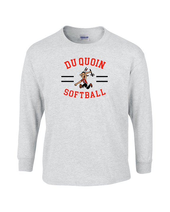 Du Quoin HS Softball Curve - Cotton Longsleeve