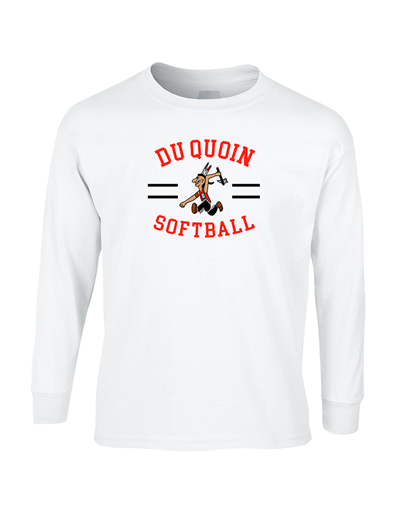 Du Quoin HS Softball Curve - Cotton Longsleeve