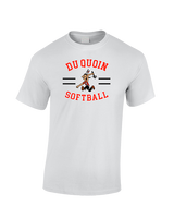 Du Quoin HS Softball Curve - Cotton T-Shirt