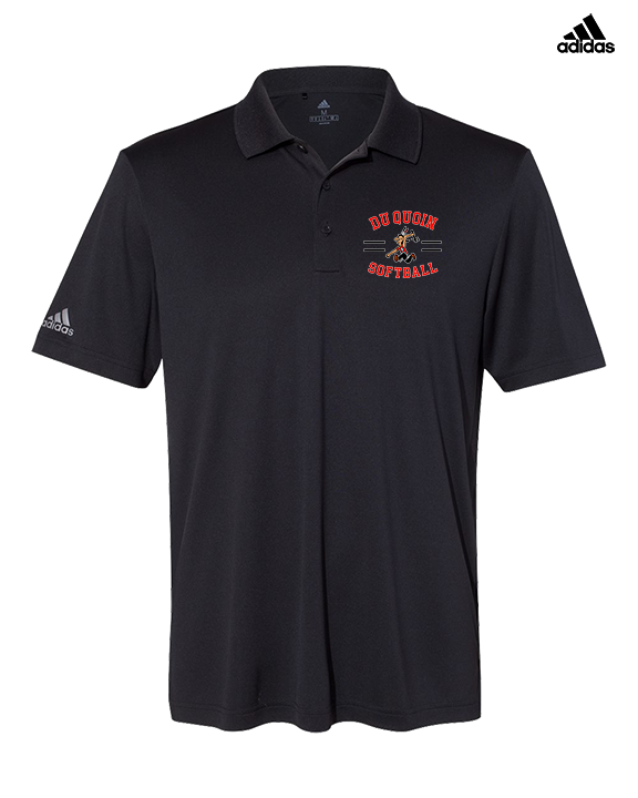 Du Quoin HS Softball Curve - Mens Adidas Polo