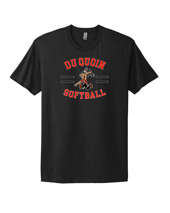 Du Quoin HS Softball Curve - Mens Select Cotton T-Shirt