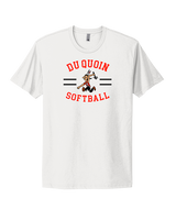 Du Quoin HS Softball Curve - Mens Select Cotton T-Shirt
