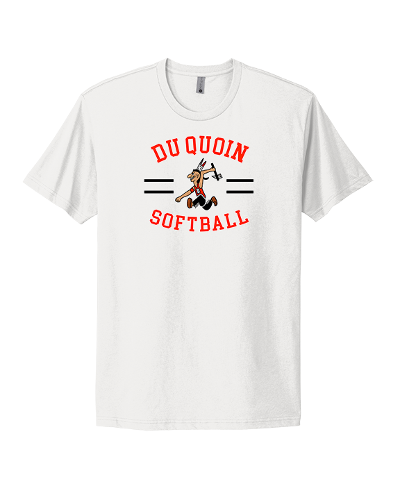 Du Quoin HS Softball Curve - Mens Select Cotton T-Shirt