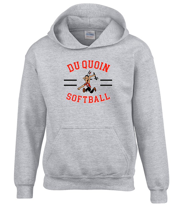 Du Quoin HS Softball Curve - Unisex Hoodie