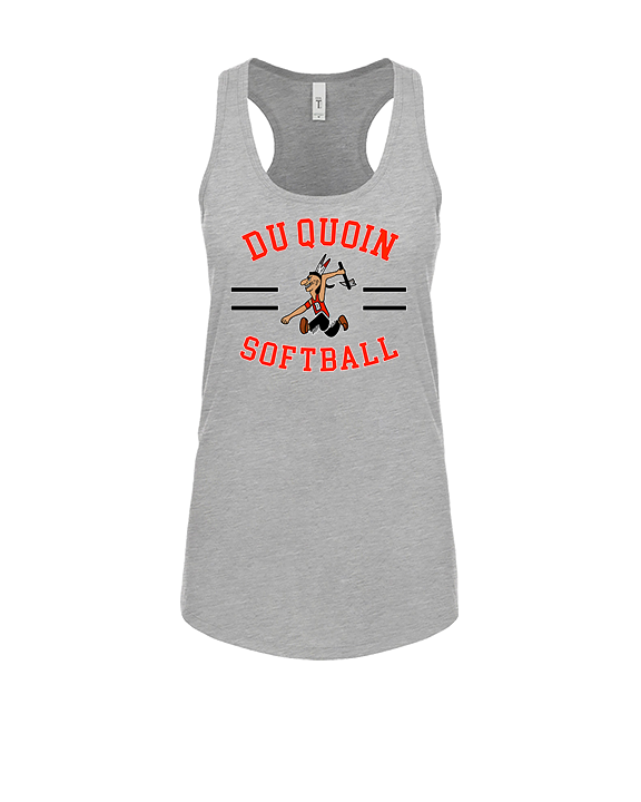 Du Quoin HS Softball Curve - Womens Tank Top