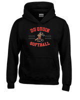 Du Quoin HS Softball Curve - Youth Hoodie