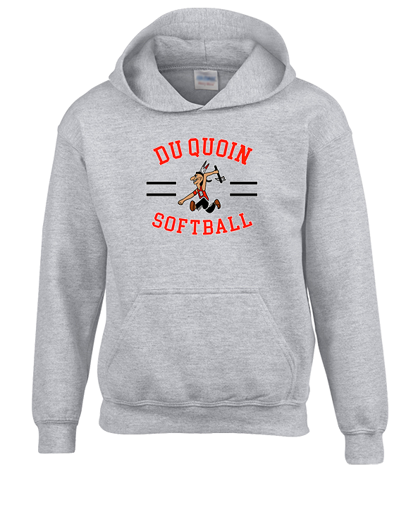 Du Quoin HS Softball Curve - Youth Hoodie