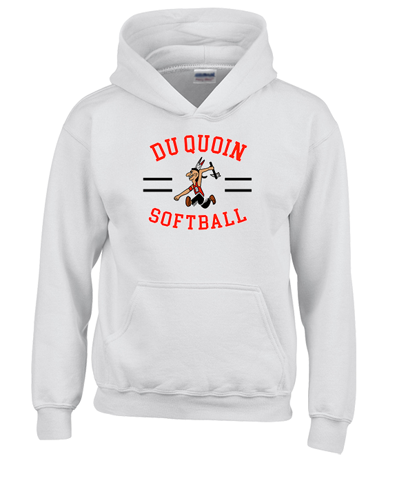 Du Quoin HS Softball Curve - Youth Hoodie