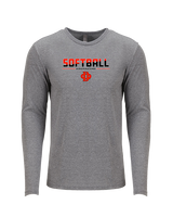 Du Quoin HS Softball Cut - Tri-Blend Long Sleeve