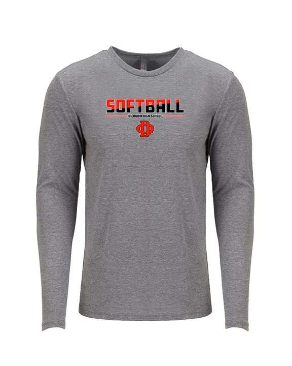 Du Quoin HS Softball Cut - Tri-Blend Long Sleeve