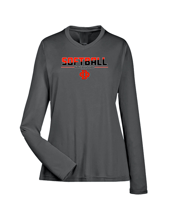 Du Quoin HS Softball Cut - Womens Performance Longsleeve