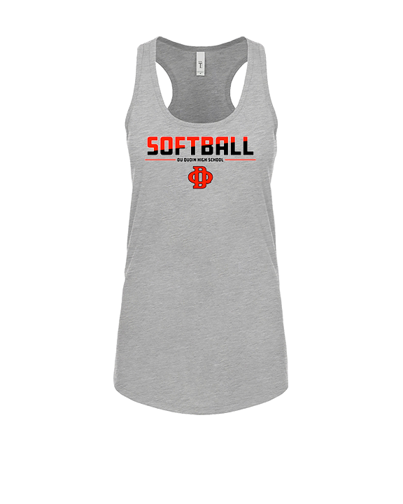 Du Quoin HS Softball Cut - Womens Tank Top