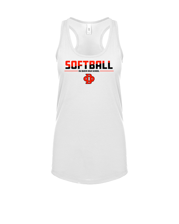 Du Quoin HS Softball Cut - Womens Tank Top