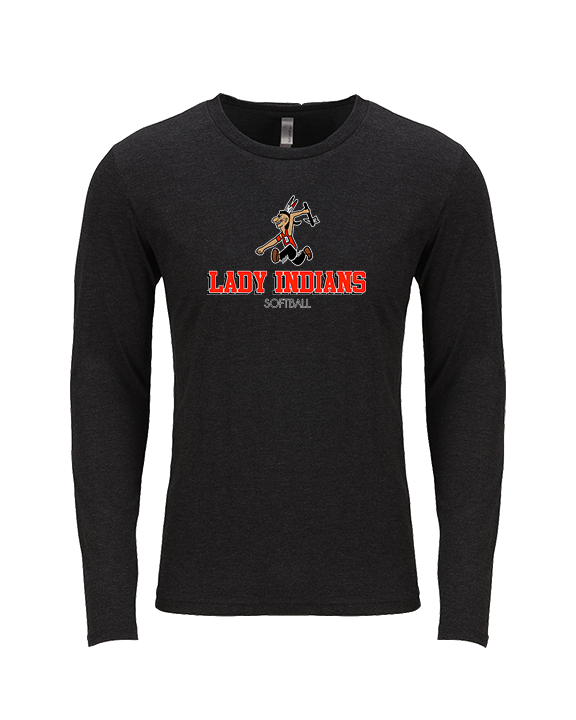 Du Quoin HS Softball Shadow - Tri-Blend Long Sleeve