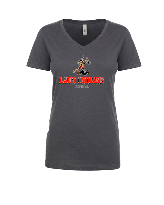 Du Quoin HS Softball Shadow - Womens Vneck