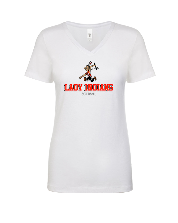 Du Quoin HS Softball Shadow - Womens Vneck