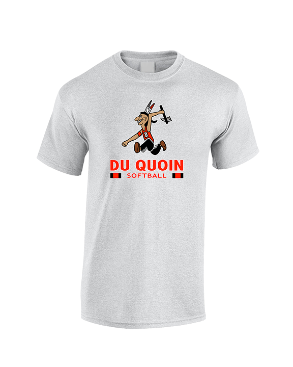Du Quoin HS Softball Stacked - Cotton T-Shirt