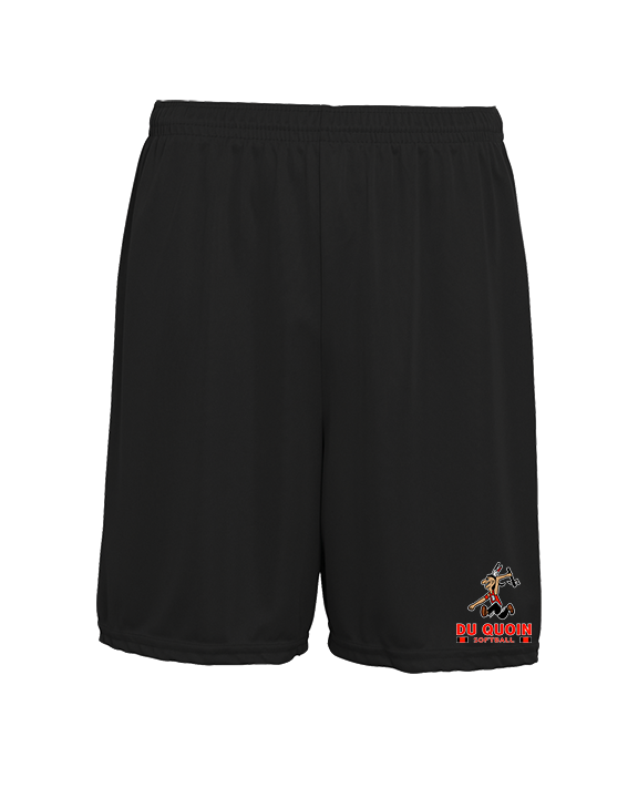 Du Quoin HS Softball Stacked - Mens 7inch Training Shorts
