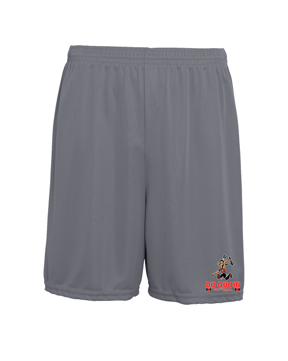 Du Quoin HS Softball Stacked - Mens 7inch Training Shorts
