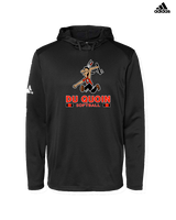 Du Quoin HS Softball Stacked - Mens Adidas Hoodie